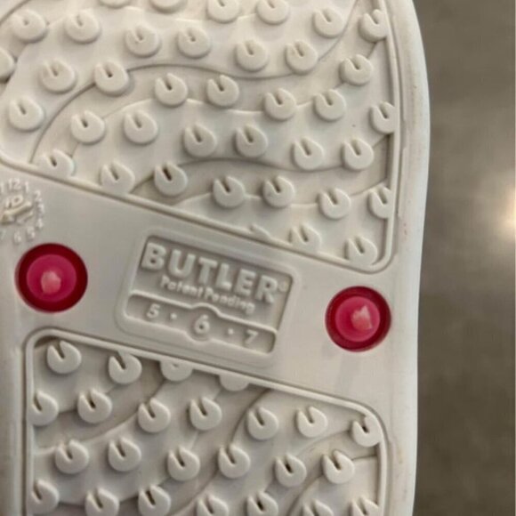 BUTLER waterproof shoes. Velcro, expanding. Smells like strawberry shortcake! - Picture 7 of 10